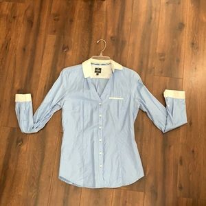 Express Blue Essential Dress Shirt